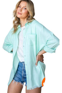 Lime N Chili - Women's Linen Shirt - Plus