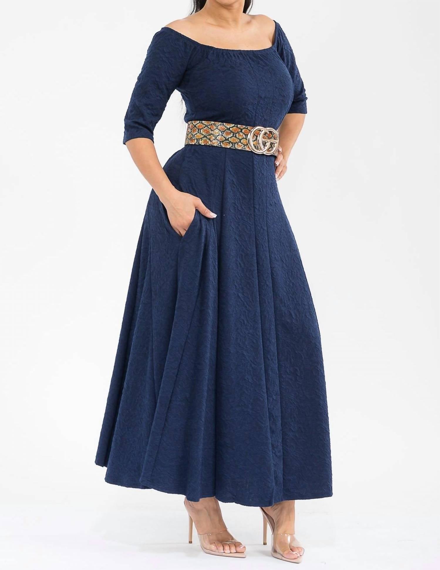 Karen T Design - Off The Shoulder Maxi Dress