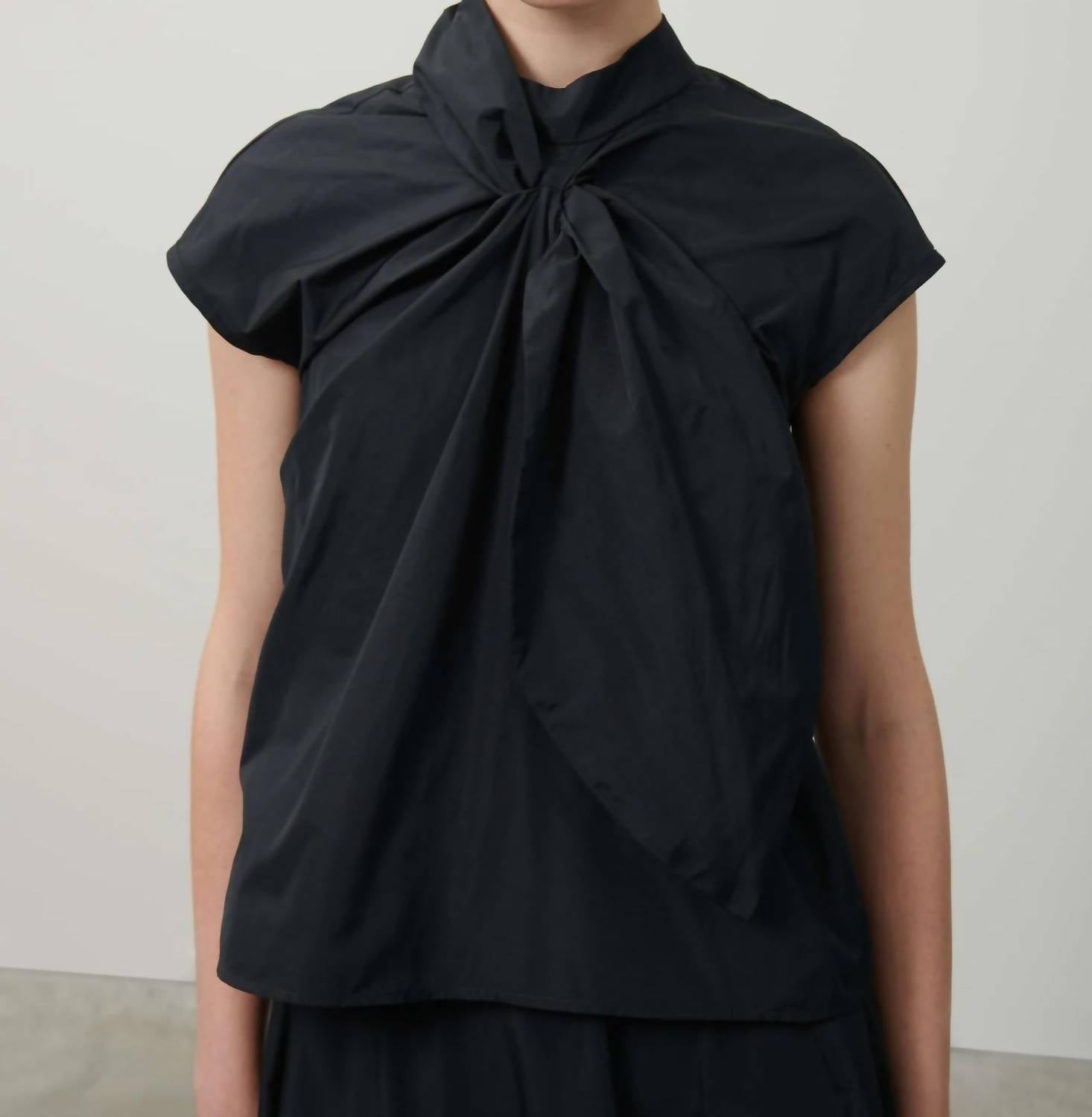 Beatrice .B - Taffeta Mockneck Blouse