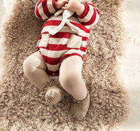 Petit Indi - Babys Stipey Knit Romper