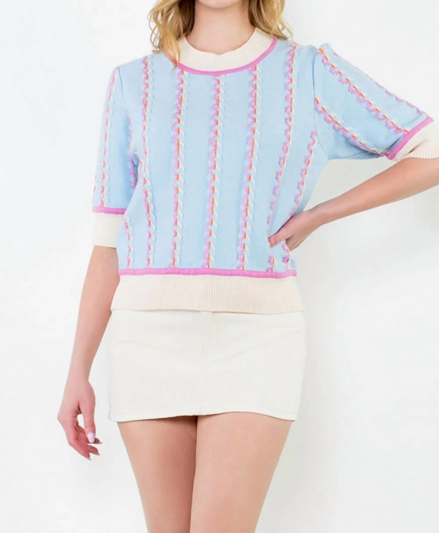 Thml - Short Sleeve Knit Top