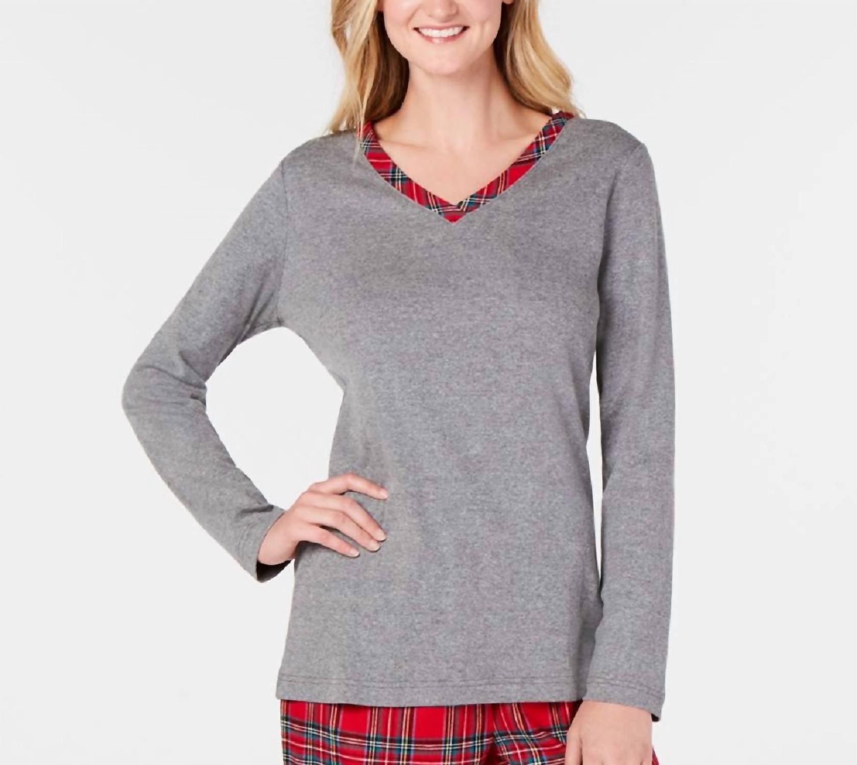 Family Pjs - V-neck Pajama Top
