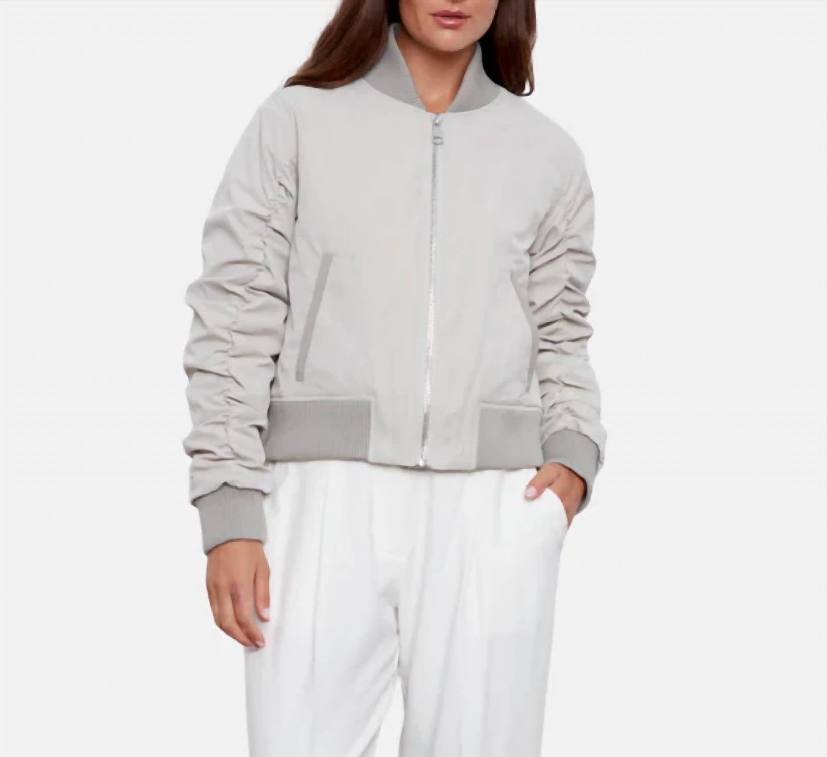 Adroit Atelier - Siara Long Sleeve Bomber Jacket