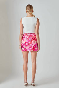 Endless Rose - Floral Embroidered Skirt