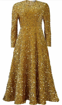 Metamorphosis Girl - Women's Sequin Midi Dress