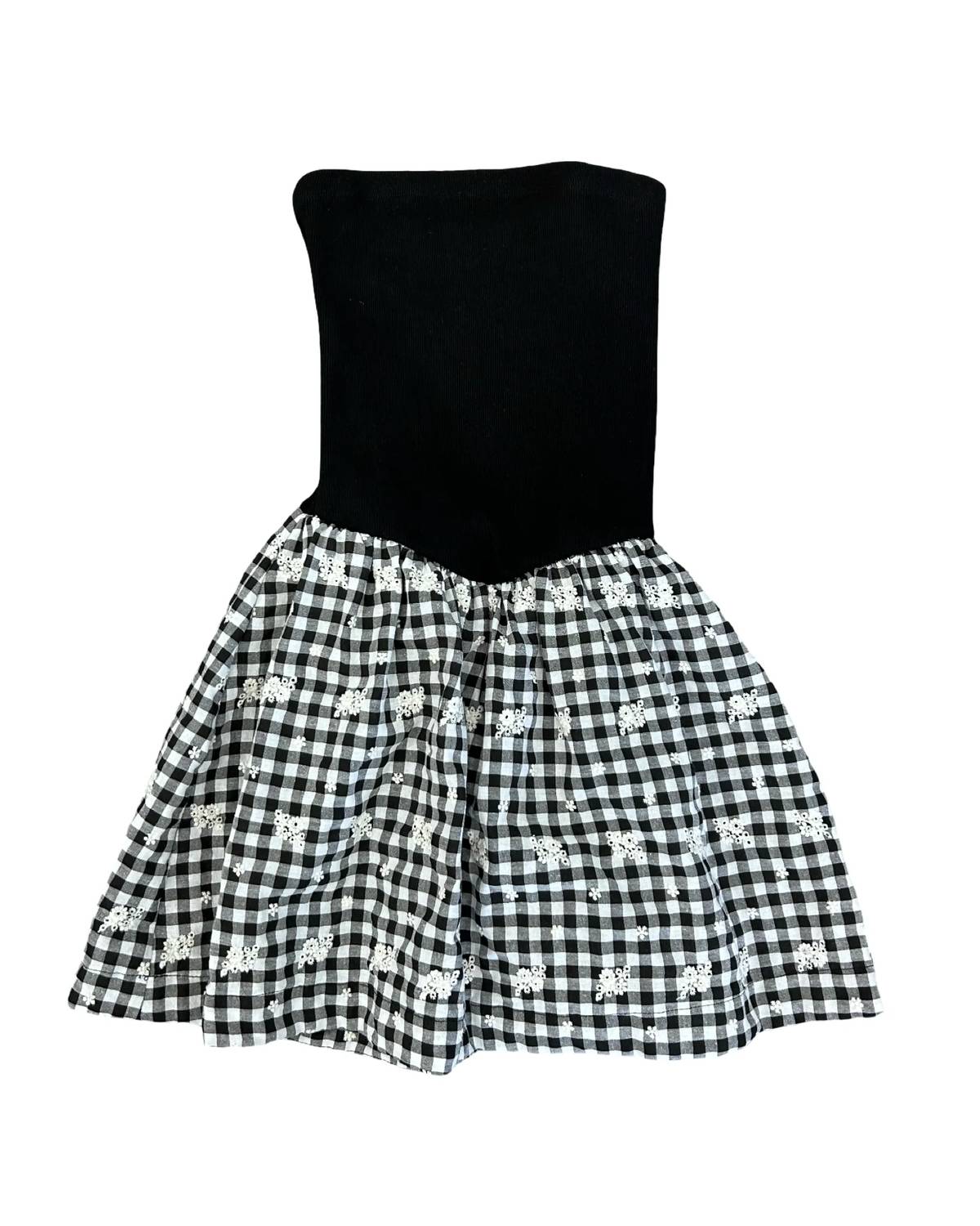 Flowers By Zoe - Girl's Strapless Gingham Dress