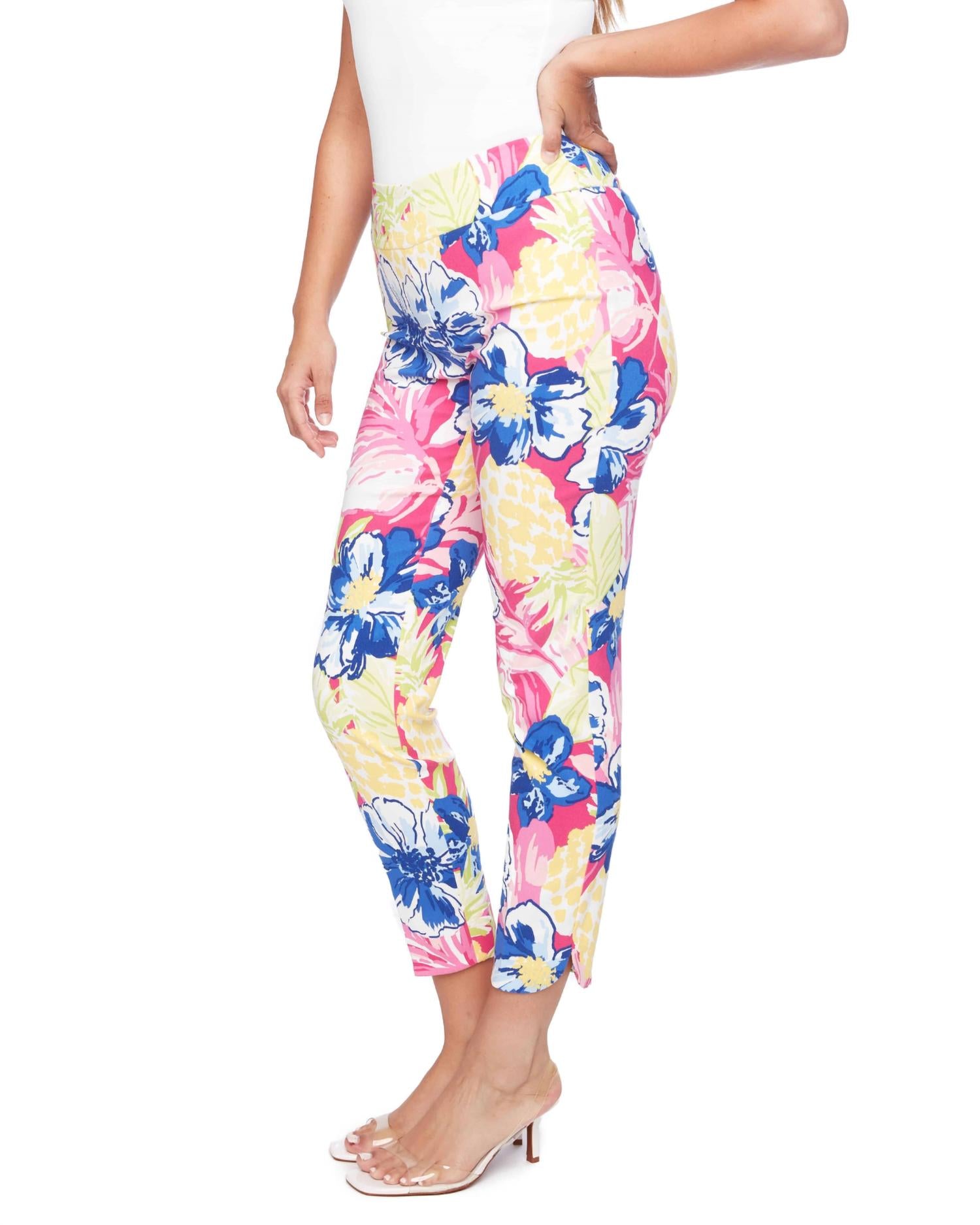 Up! - Petal Slit Techno Ankle Pant
