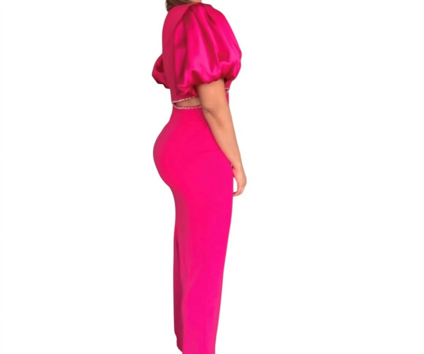 Ina Fashion - Puffy Sleeves Dress