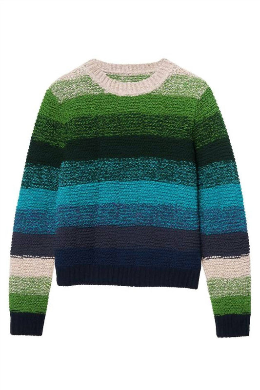 Autumn Cashmere - Ombre Stripe Links Crew Top