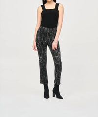 Joseph Ribkoff - Women's Jaquard Knit Abstract Pant