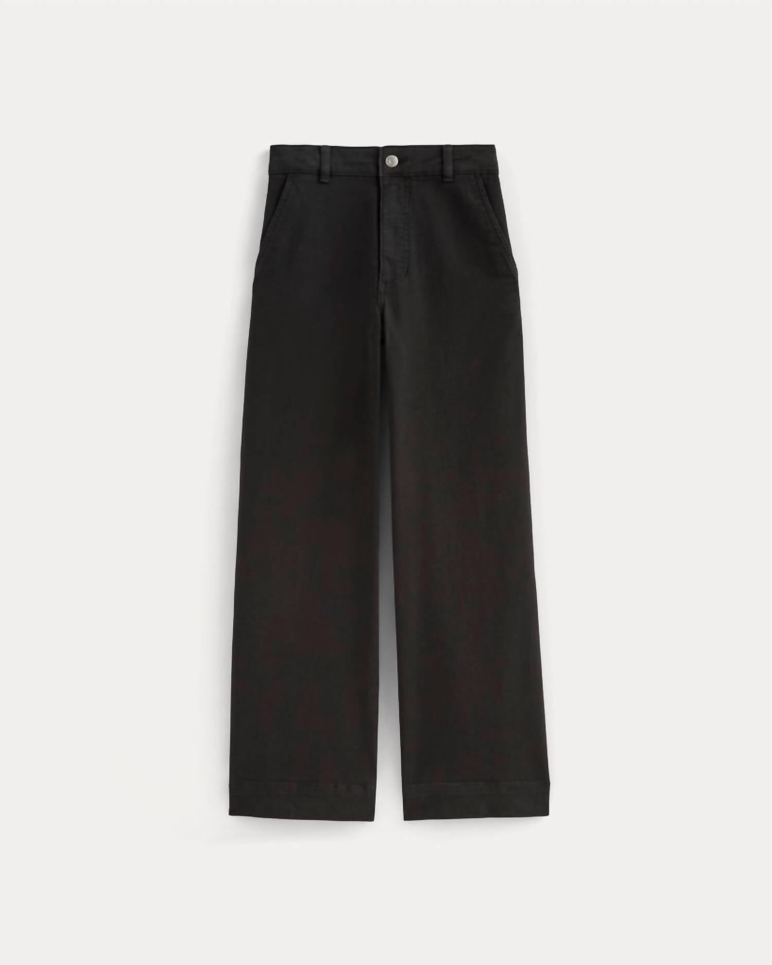 Everlane Utility High Rise Wide Leg Pants in black - women's pants - view 4