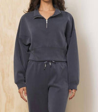 Vintage Havana - Luxe Cloud Quarter Zip Sweater