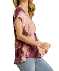 Umgee - Tie Dye Babydoll Top