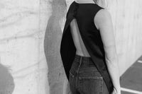 House Of Dagmar - Open Back Satin Top
