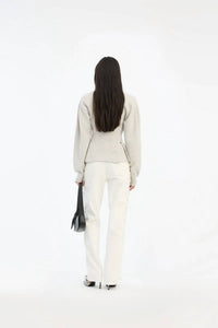 Rotate - Loose Fit Laced Jeans