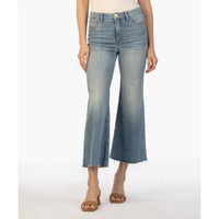 KUT FROM THE KLOTH Meg High Rise Ankle Flare Jeans in romantic wash - women's jeans