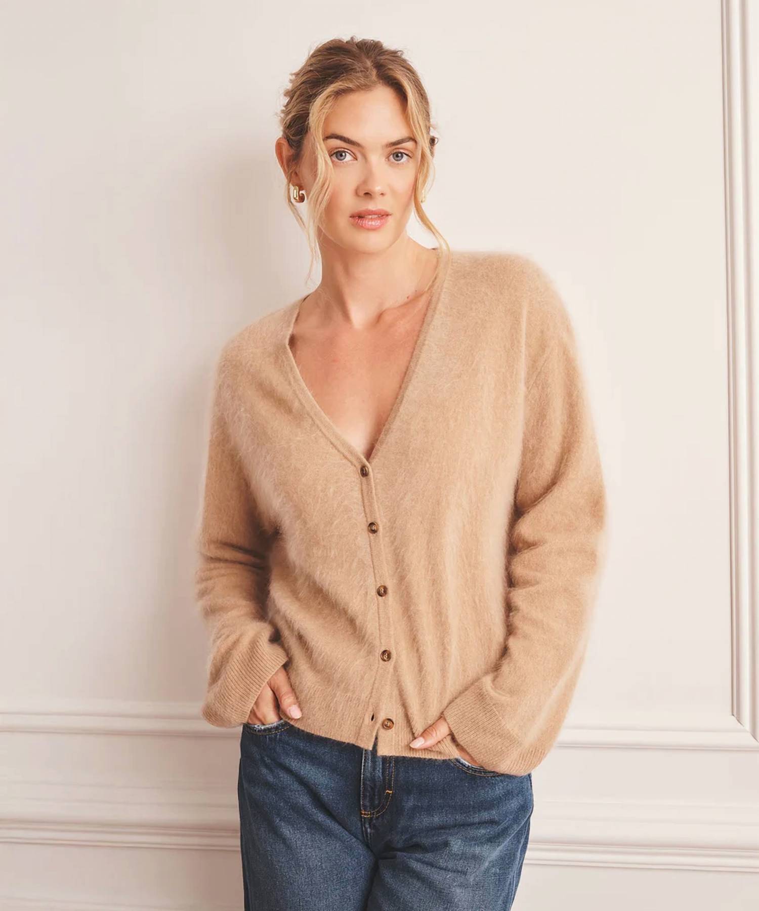 Naadam - Premium Cashmere Cable Cardigan