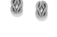 Brighton Women's Interlok Harmony Luxe Post Earrings in silver - women's jewelry