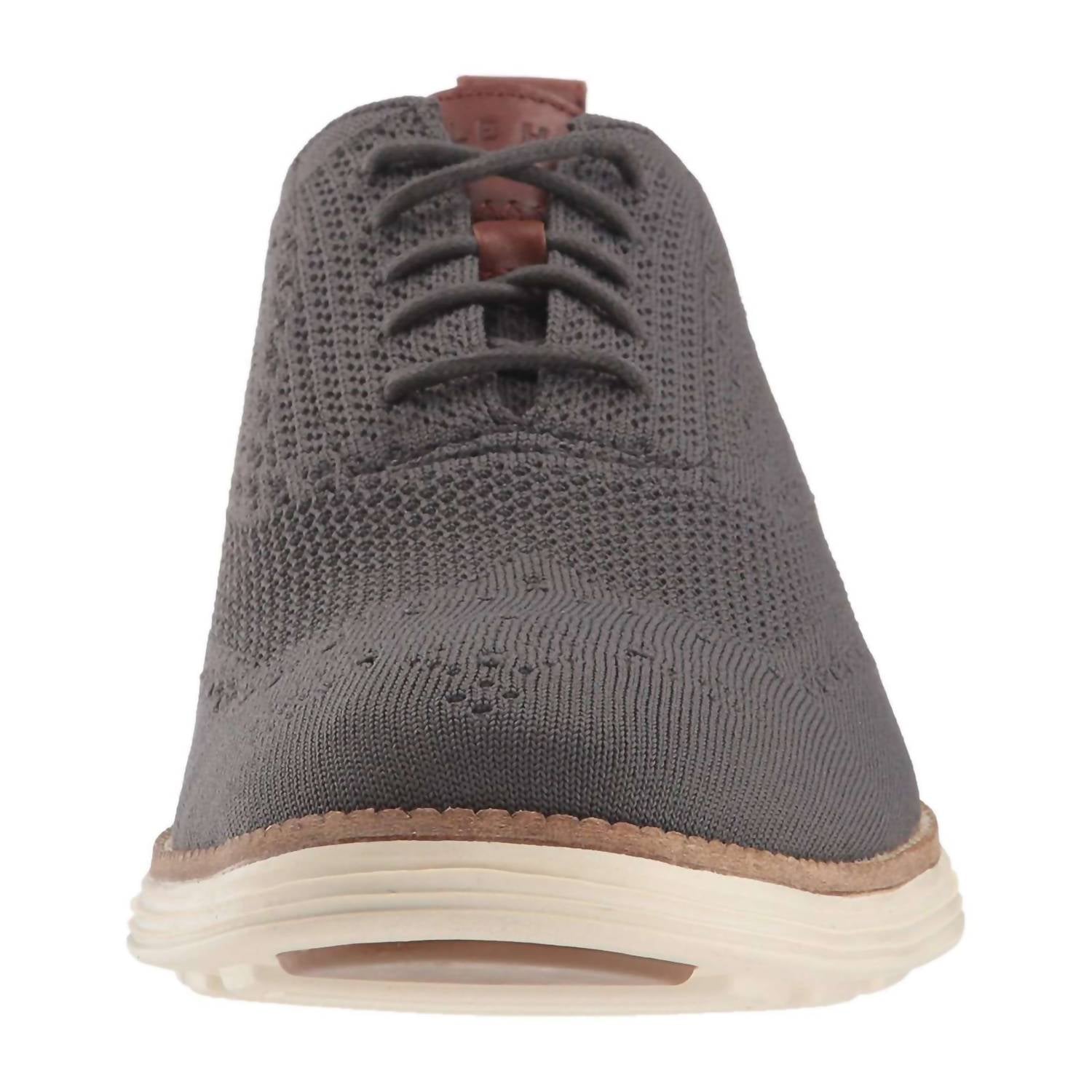 COLE HAAN Men's Original Grand Wingtip Oxford Shoes in magnet - men's shoe - view 13