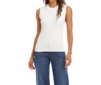 Karen Kane Ribbed Sweater Tank in off white - women's tank top