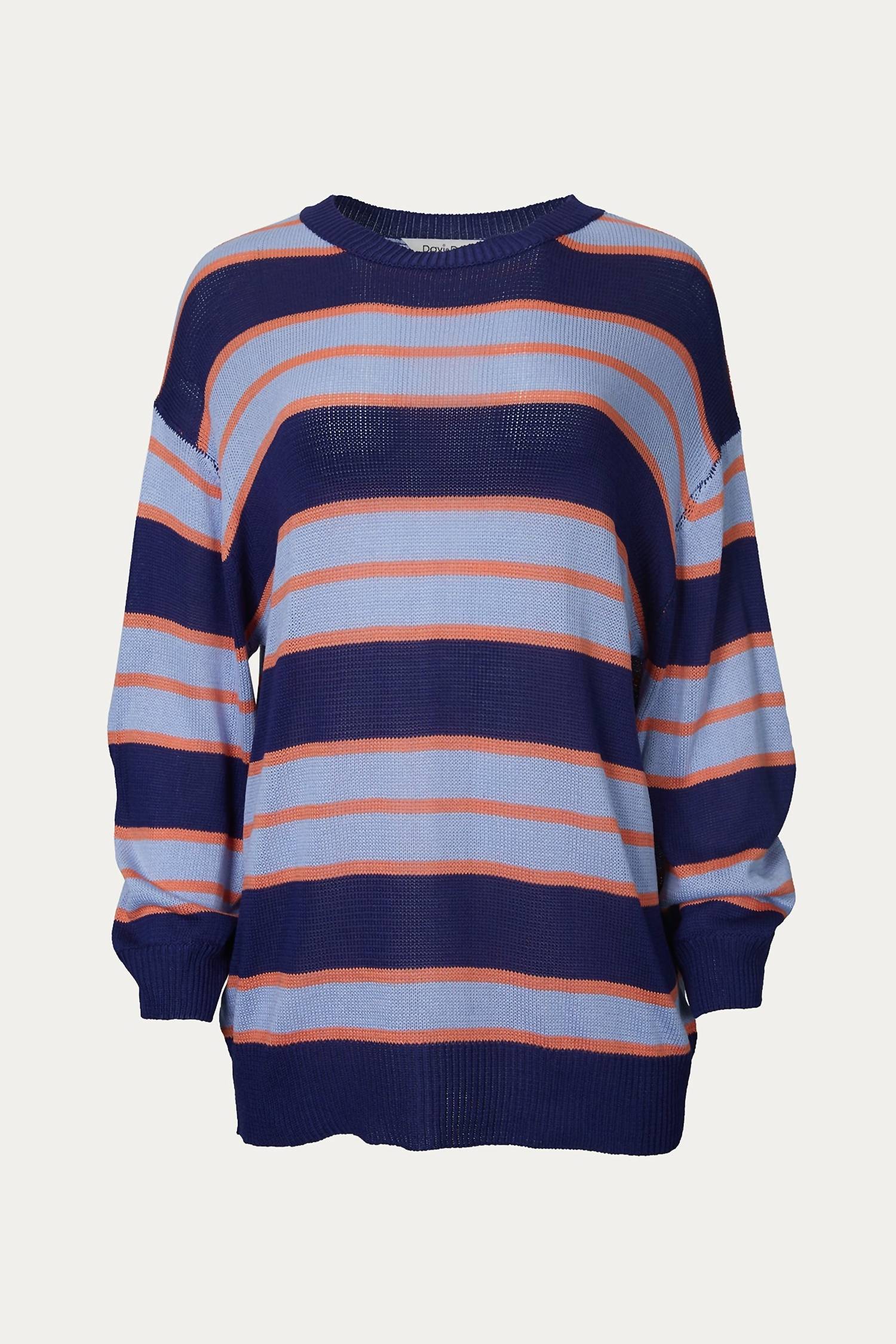 STRIPED OVERSIZED SWEATER