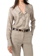 Barbara Bui - Prince of Wales printed silk shirt