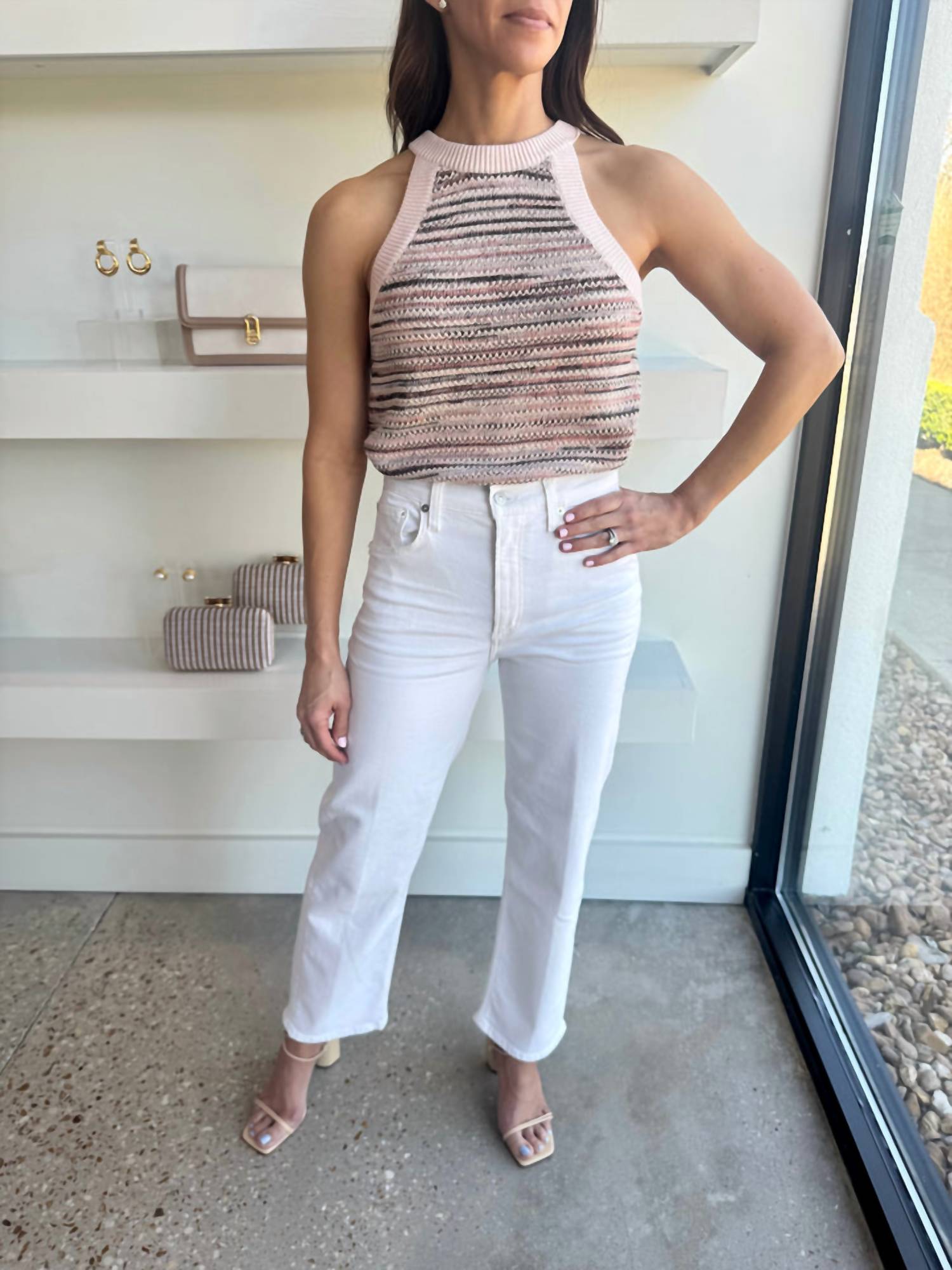 525 America - Vanessa Ombre Halter Tank Top