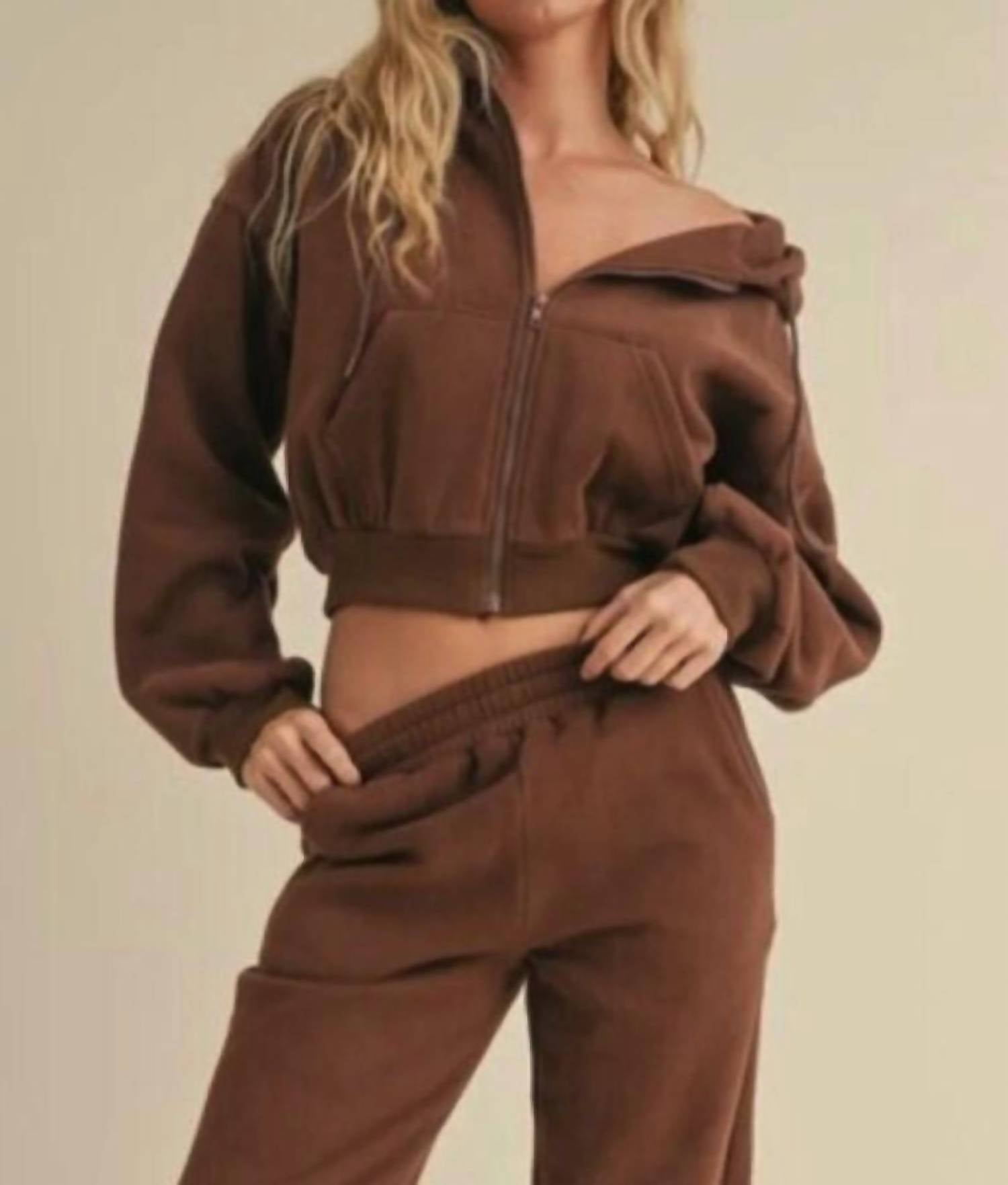Kimberly C - Southwest Fleece Zip Up Hoodie