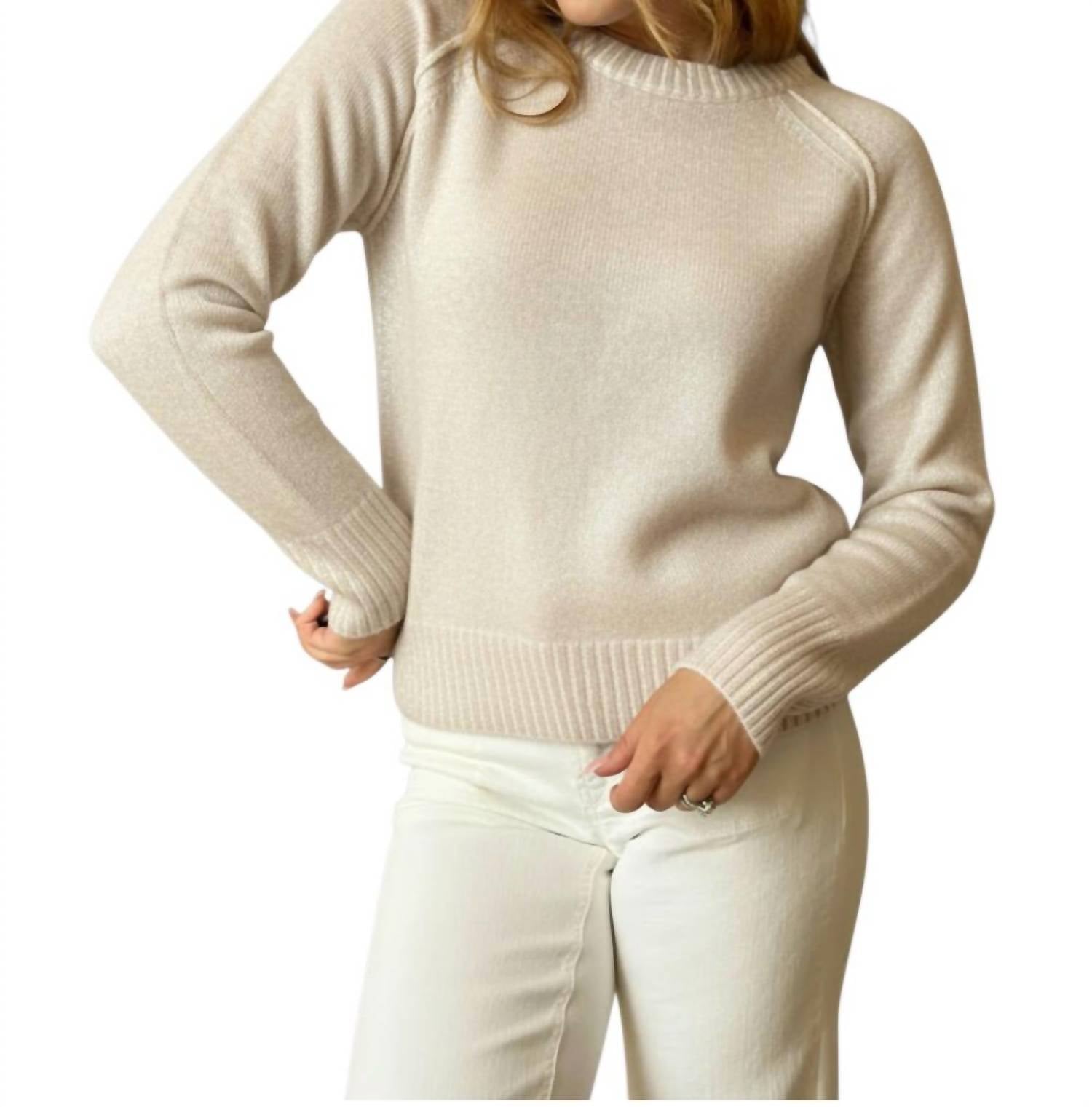 Pure Amici - Crew Neck Long Sleeve Sweater