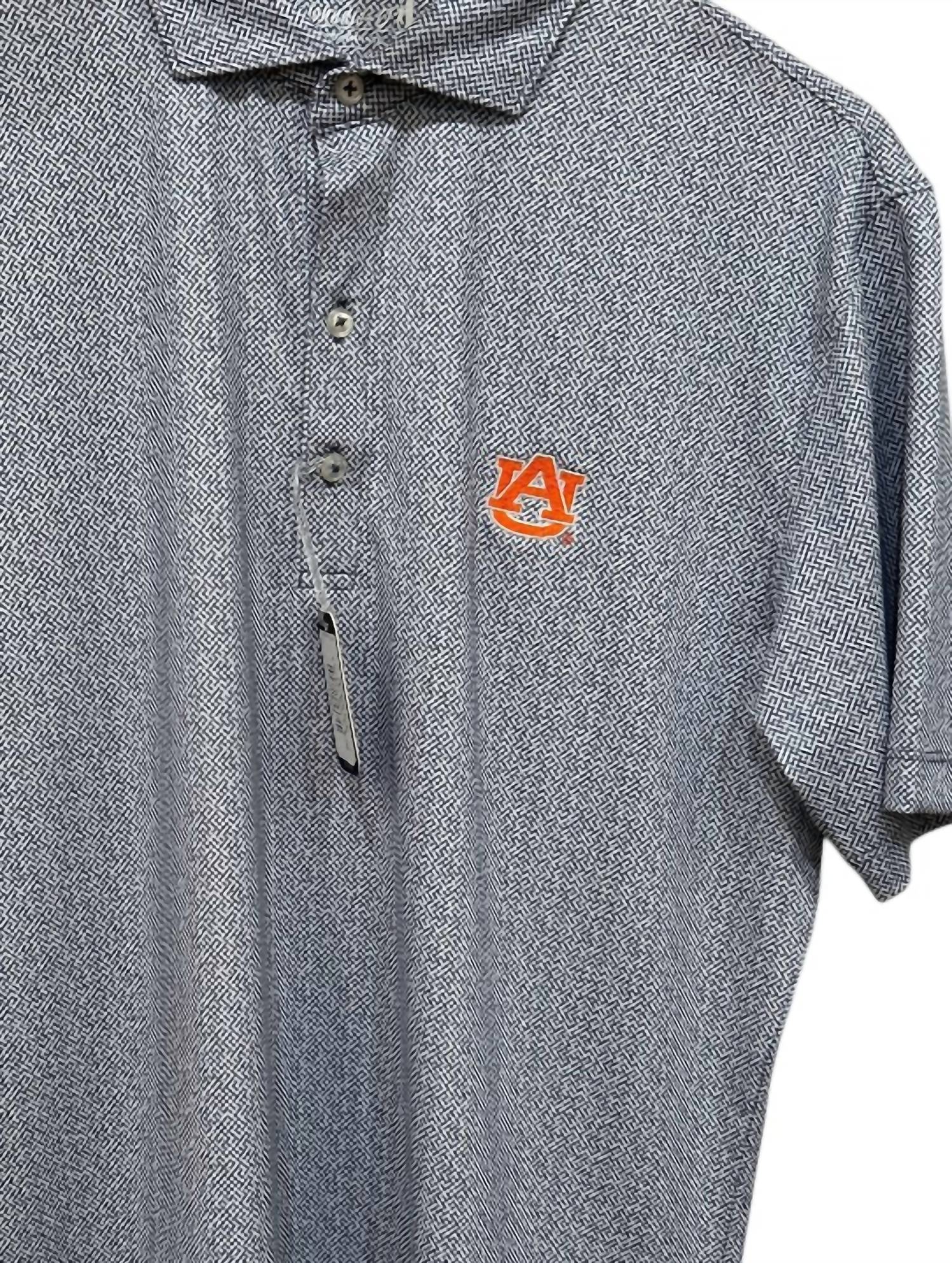 JOHNNIE-O Men's Hinson Polo in auburn - men's shirt - detail view