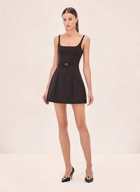 ALEXIS Shondra Mini Dress in black - women's dress - alternate view
