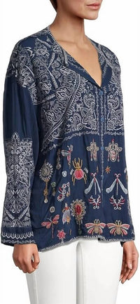 Johnny Was - Renenutet Long Sleeve Blouse