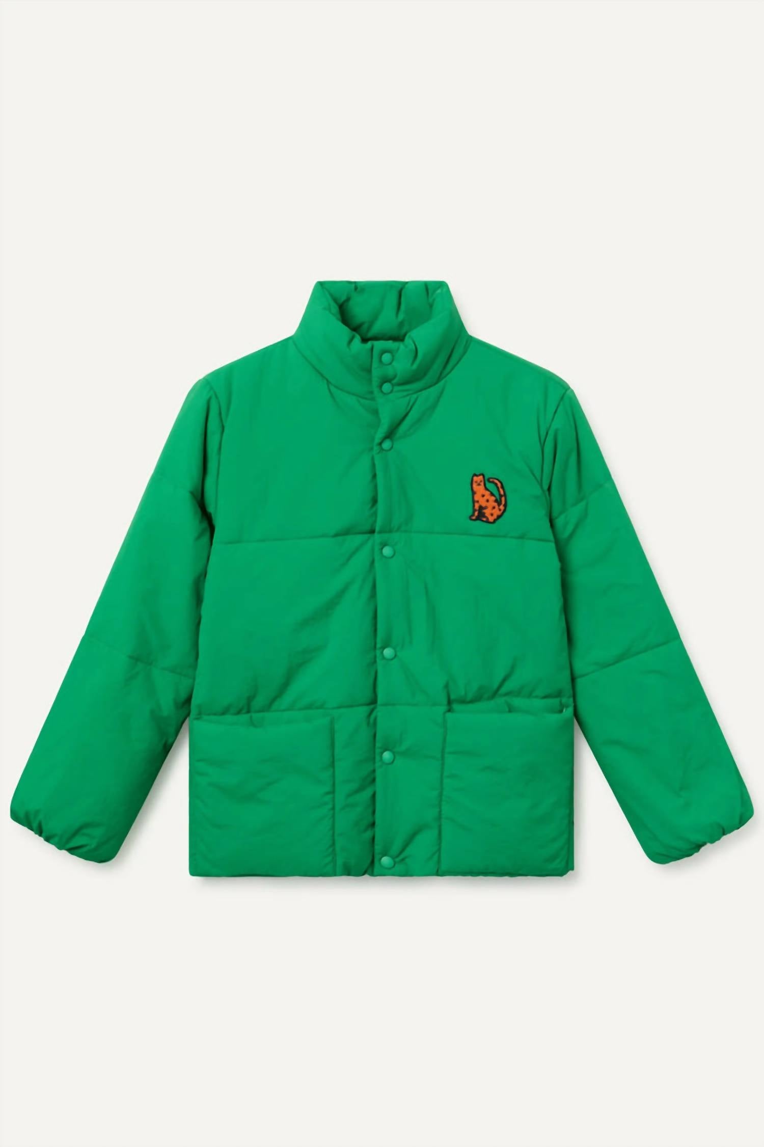 Compania Fantastica - Quilted Coat With Embroidered Jaguar