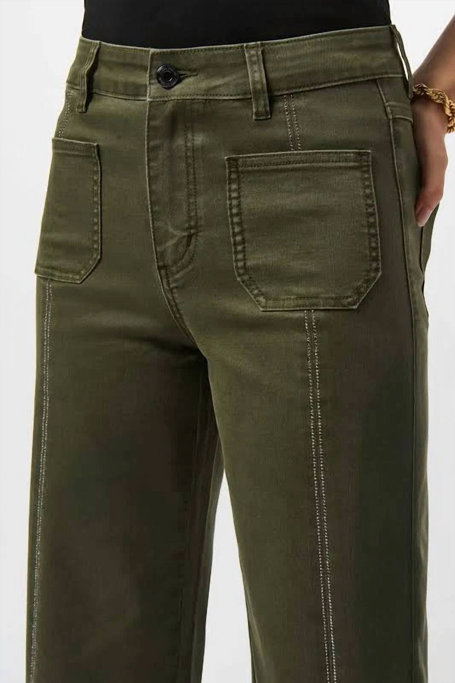 Joseph Ribkoff - Pockets Embellished Culotte Jeans