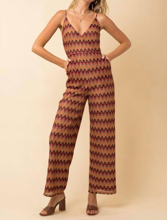 Crochet Chevron Jumpsuit