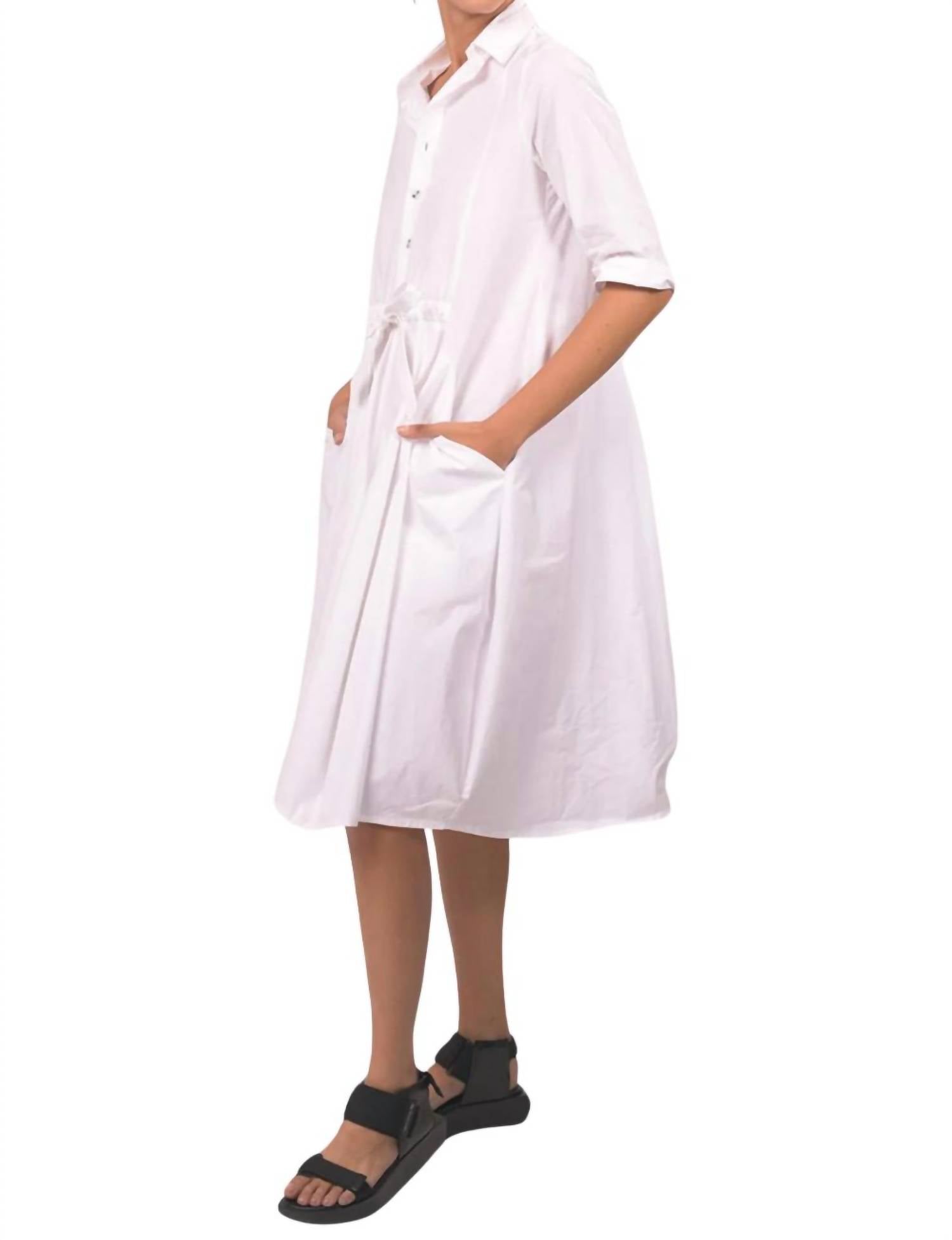 Urban By Alembika - Cotton Midi Shirt Dress