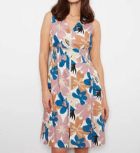 Charlie B - Cotton Voile Printed Front-zip Midi Dress