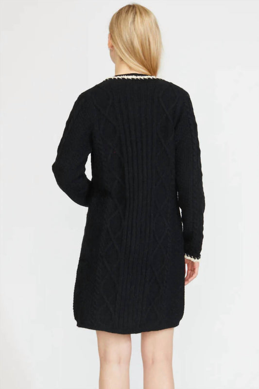 Stellah - Cable Knit Long Cardigan