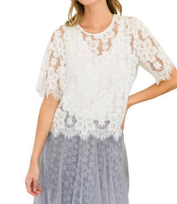 Hailey & Co - Lace of My Heart Top