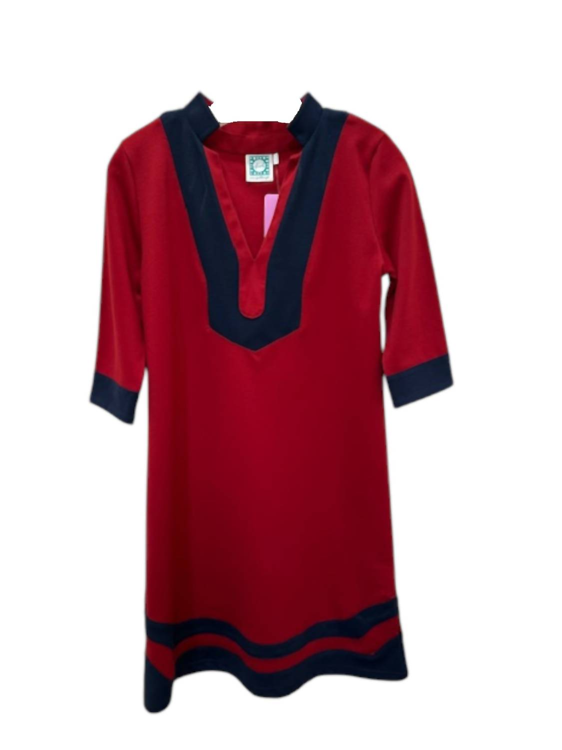 Vera Fishbaugh - Women's Opal 3/4 Sleeve Poly Knit Dress