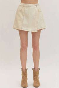 Entro - Morgan Denim Wrap Skort