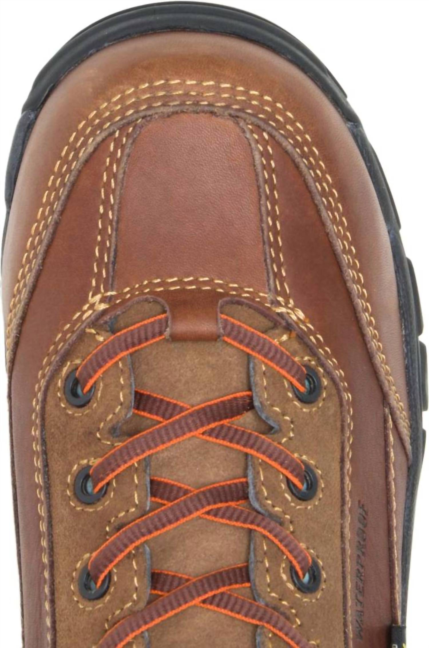 HYTEST Men's Apex Mid Lace-up Composite Toe Safety Work Boots in brown - men's boots - view 4