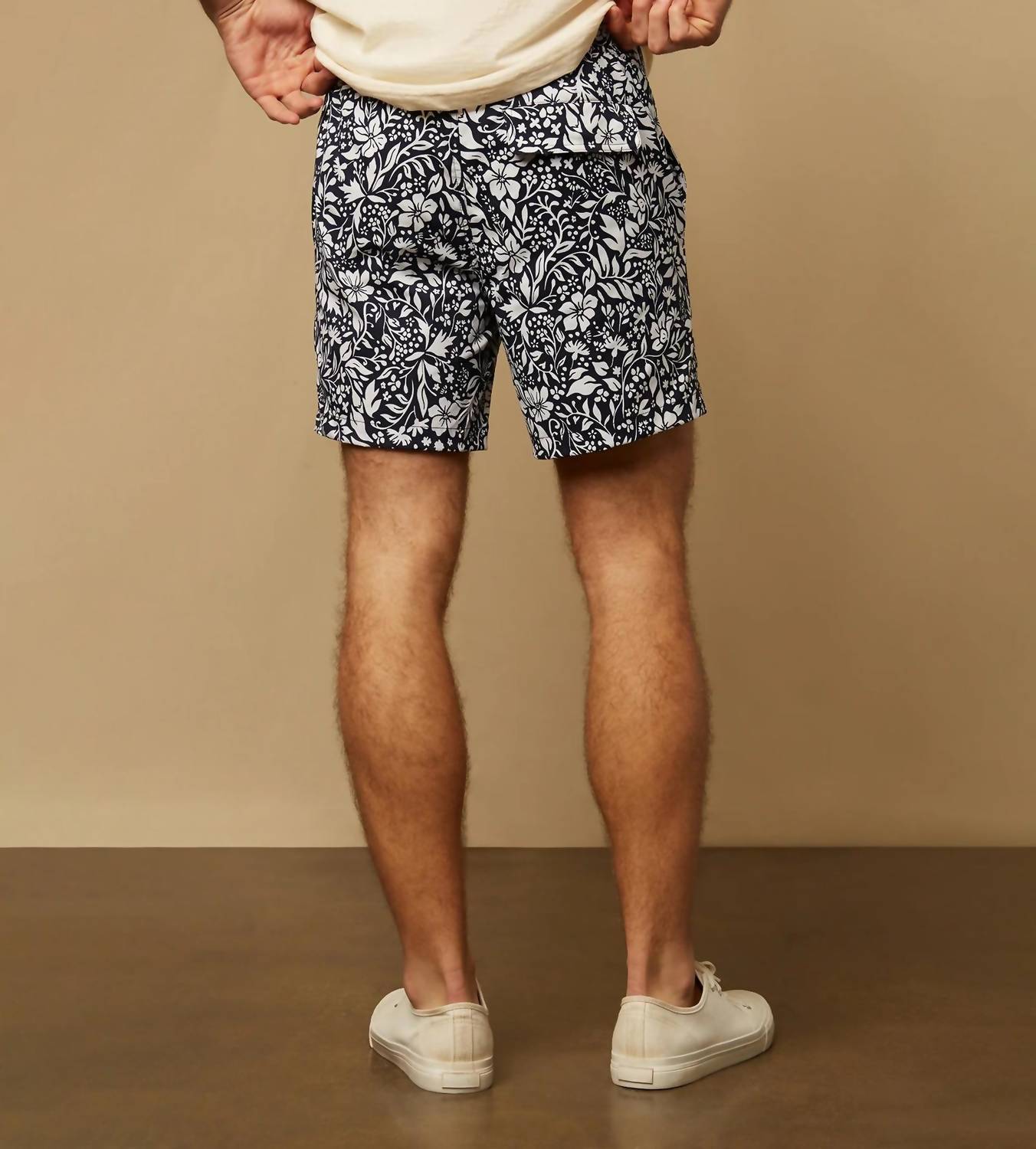 MEN ELASTIC CALDER 6" SWIM TRUNKS