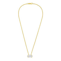 Diana M Jewels - Women's Marquise Lab-Grown Diamond Pendant Necklace (3.00 Ct) - Signature