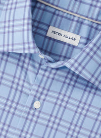 PETER MILLAR Brevard Sport Shirt in ruddy blue - men's shirt - view 4