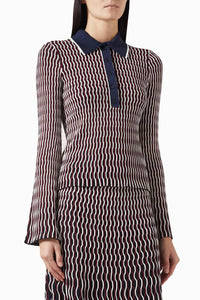 Simkhai - Colleen Knit Polo Top