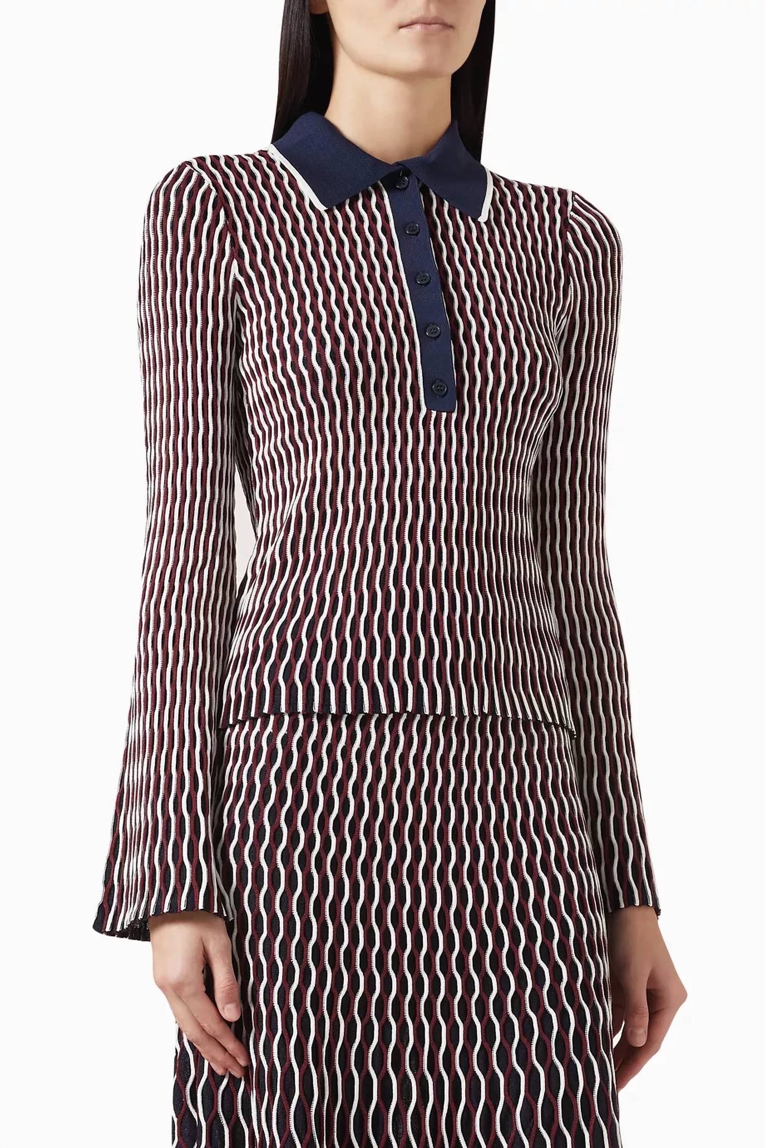 Simkhai - Colleen Knit Polo Top