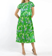 Jude Connally - Jeannette Stretch Poplin Midi Skirt