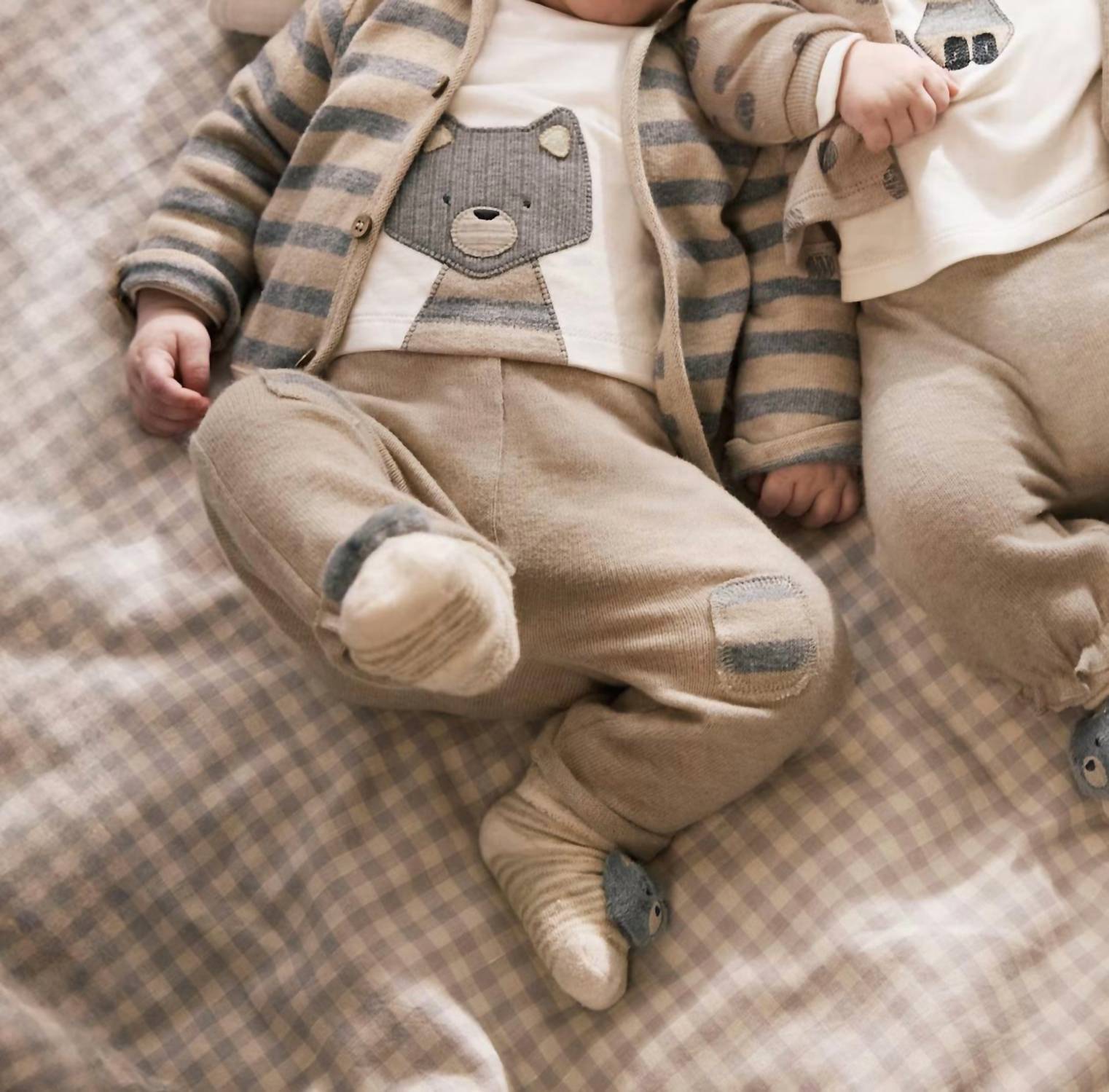 Mayoral - Infant Boy 3-piece Oatmeal Raccoon Set