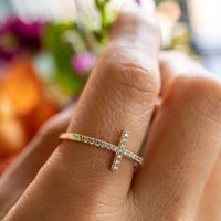Starlette Women's Angela Ring in gold - women's jewelry - view 4
